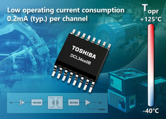 Toshiba DCL34xx0B quad-channel digital isolators for industrial automation