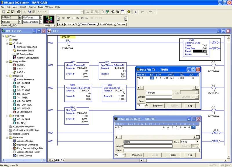 RSLogix 500 Rung Comment Migration: Attach Comments to Output Address — figure 1