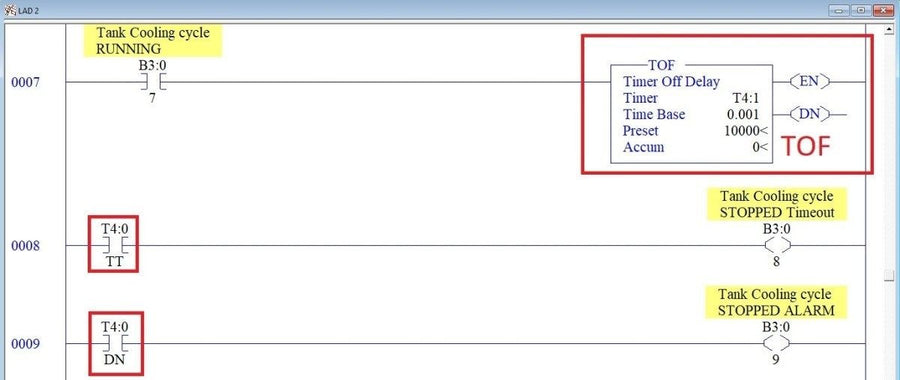 RSLogix 500: Moving Timer ACC into Another Timer PRE — figure 1