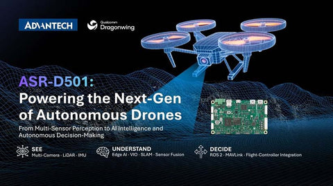 Advantech ASR-D501 Qualcomm QCS6490 UAV companion computer