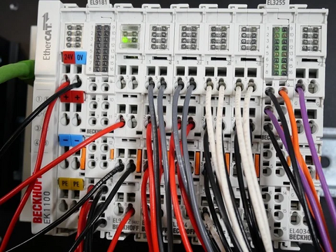 PLC input and output modules used for digital and analog field signals