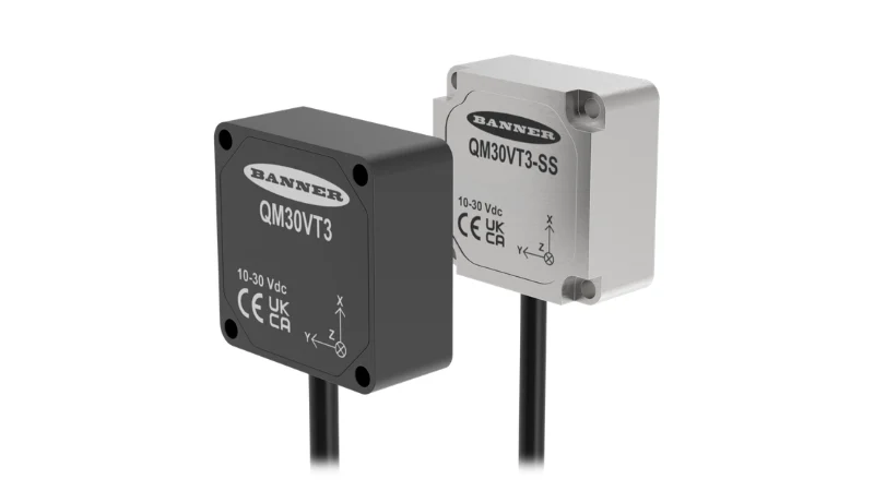 Banner IO-Link Vibration Sensing Pushes Edge Diagnostics Forward