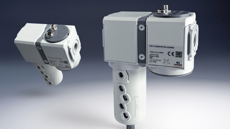 Camozzi FSX Smart Flow Sensors Upgrade Compressed Air Monitoring with Multi-Parameter Intelligence