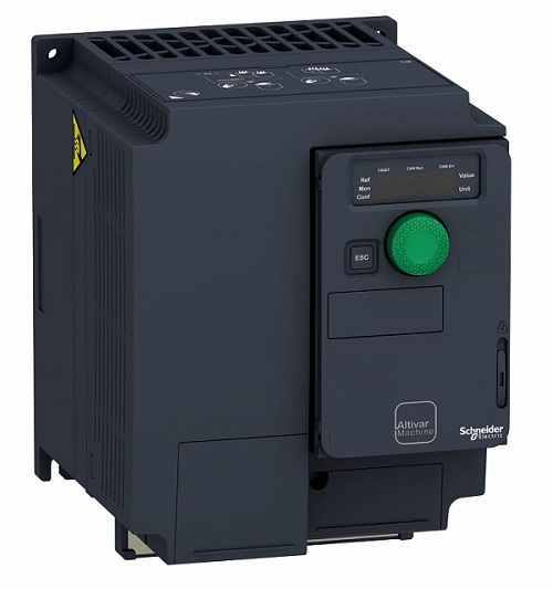 Industrial inverter converting DC-bus energy into controlled AC for a motor