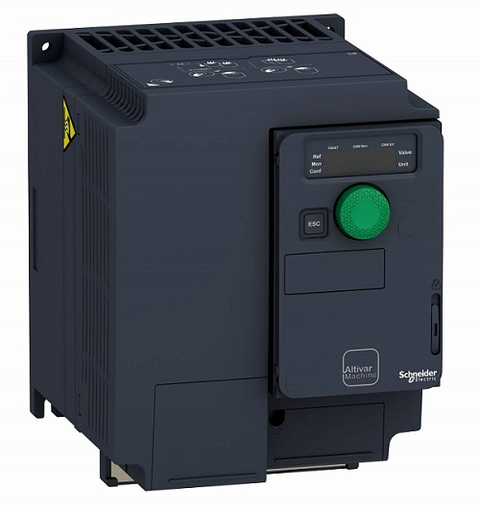 Industrial inverter converting a DC bus into controlled AC