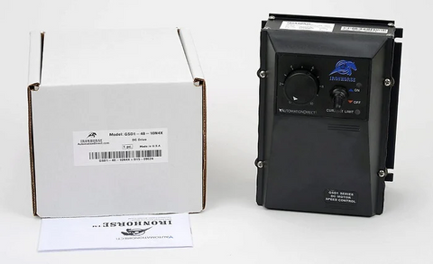 Enclosed PWM controller for an industrial brushed DC motor