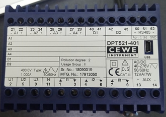 Three-phase power measurement transducer commissioning