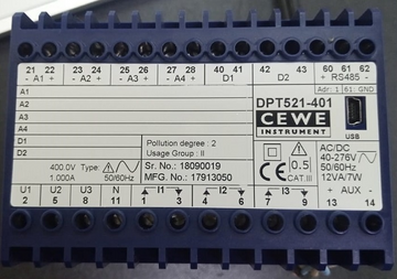Three-phase power measurement transducer commissioning