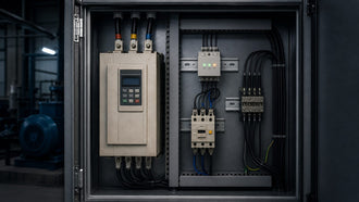 Legacy variable-frequency drive cabinet with external motor protection