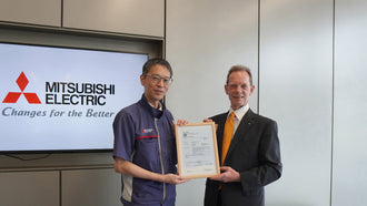 Mitsubishi Electric MELSEC iQ-R EU Machinery Regulation certification ceremony