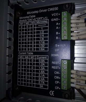 Microstep drive pulse and direction wiring for welding motion
