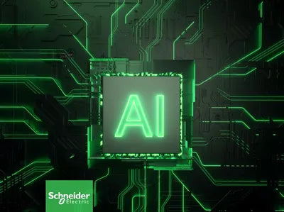 Schneider Electric, NVIDIA and HPE industrial AI collaboration graphic