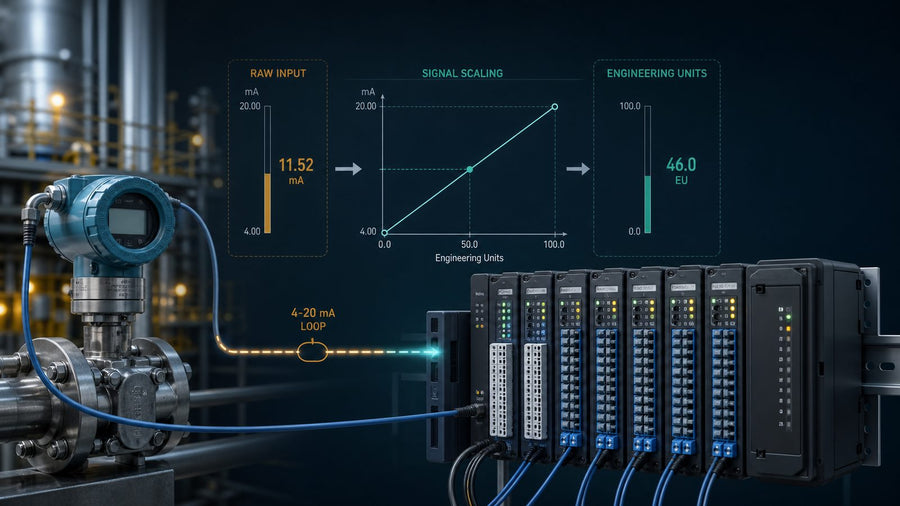Studio 5000 analog scaling workflow replacing an SLC SCP instruction
