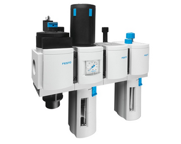 Modular compressed-air filter and regulator service unit