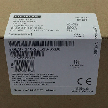 Siemens 6ES7216-2BD23-0XB0 SIMATIC S7-200 CPU 226 Unidad Compacta