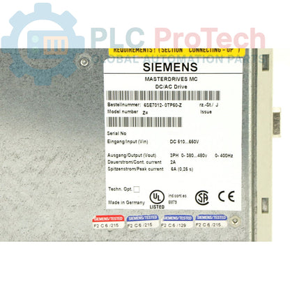 6SE7012-0TP50-Z