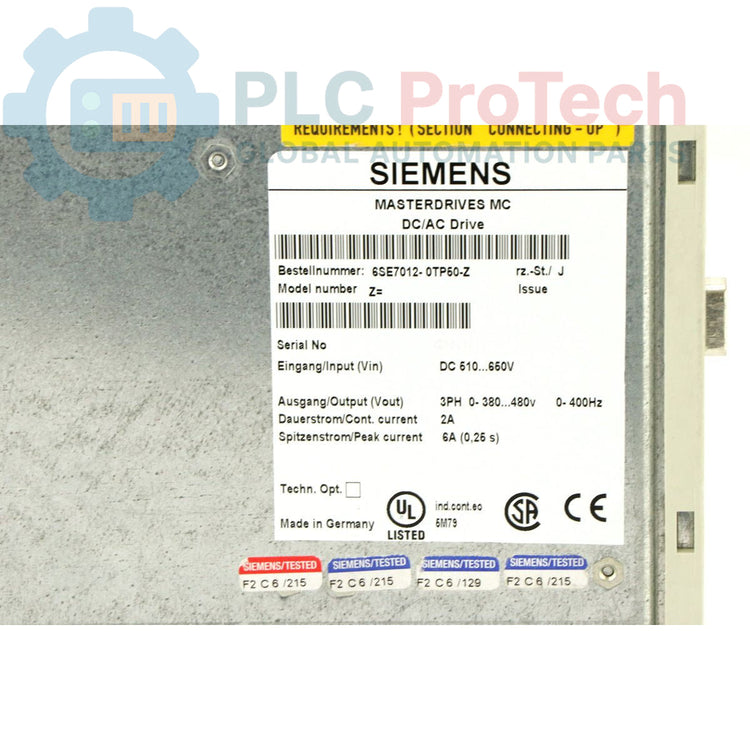 6SE7012-0TP50-Z