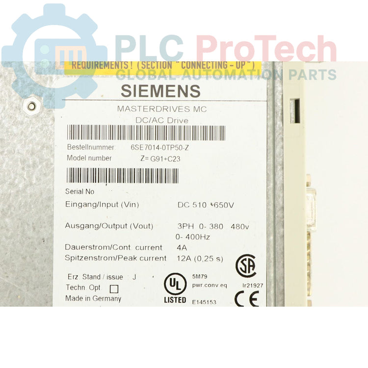 6SE7014-0TP50-Z