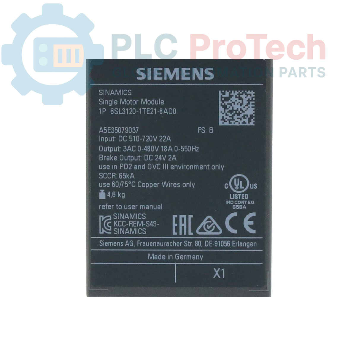 6SL3120-1TE21-8AD0