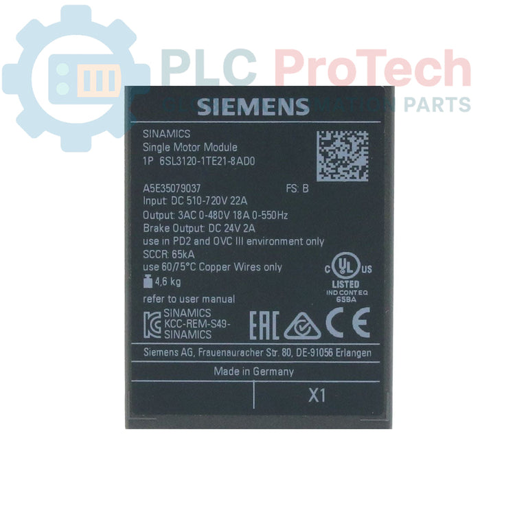 6SL3120-1TE21-8AD0