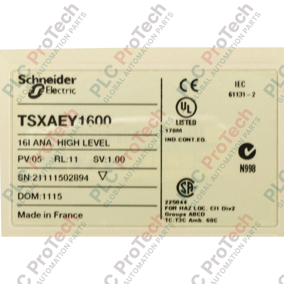 TSXAEY1600